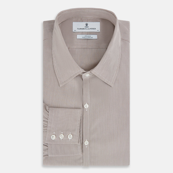 BROWN MICRO GRAPH CHECK WESTMINSTER SHIRT Image 4