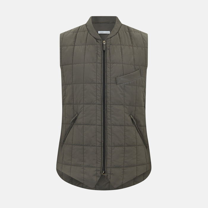 Shadow Grey Quilted Gilet