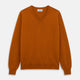 Rust Paden V-Neck Jumper