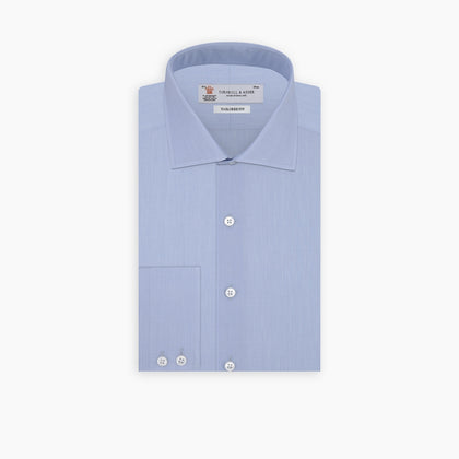 Tailored Fit Light Blue End-on-End Shirt With Kent Collar and 2-Button Cuffs Image 2