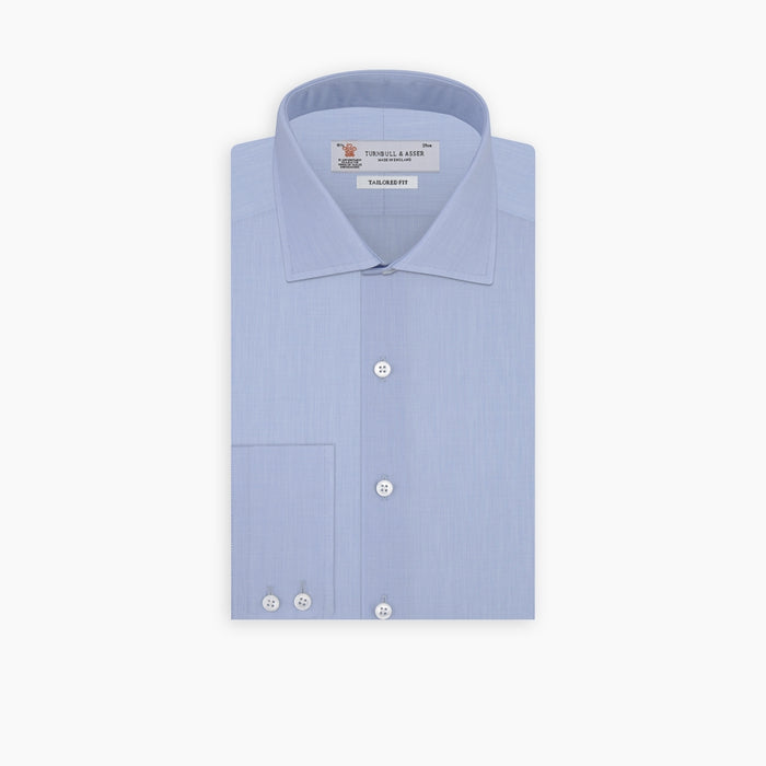 Tailored Fit Light Blue End-on-End Shirt With Kent Collar and 2-Button Cuffs Image 2