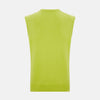 Lemon Green Cashmere V-Neck Vest