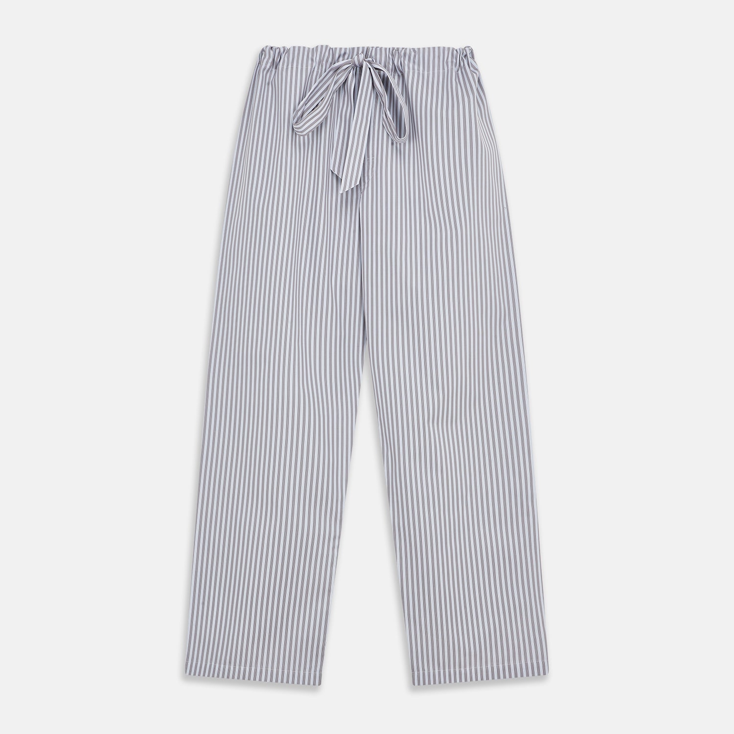 Pale Blue Multi Stripe Cotton Quin Pyjamas