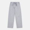 Pale Blue Multi Stripe Cotton Quin Pyjamas