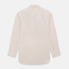 View 3 of product A plain, long-sleeve Pale Pink Mayfair Shirt by Turnbull & Asser with a T&A collar and buttoned cuffs, laid flat on a white background.