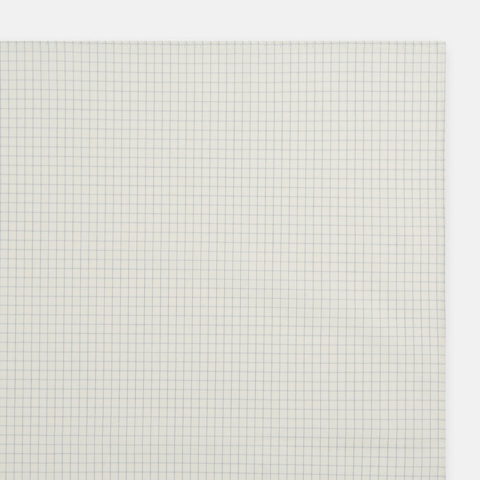 Pale Blue Graph Check Handkerchief Image 1