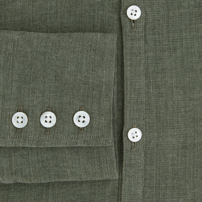 Sage Linen Westminster Shirt Image 3