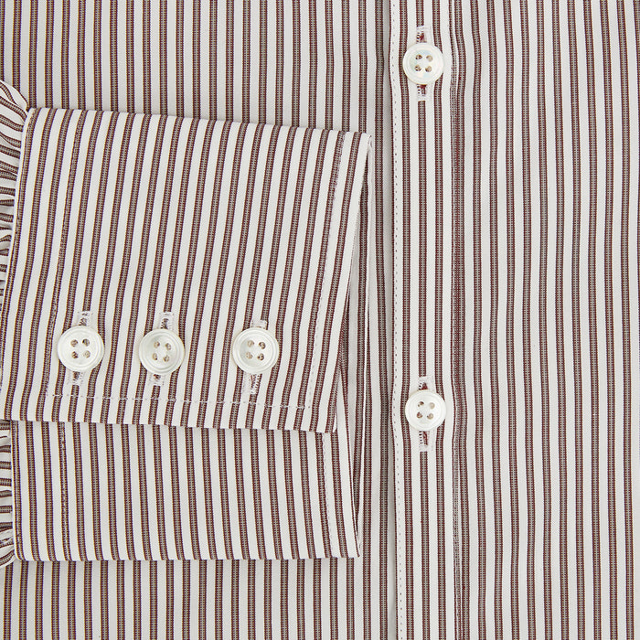 Burgundy Halo Stripe Westminster Shirt Image 3