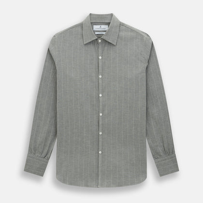 Grey Wide Stripe Westminster Shirt