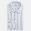 Blue Fine Multi Pinstripe Mayfair Shirt