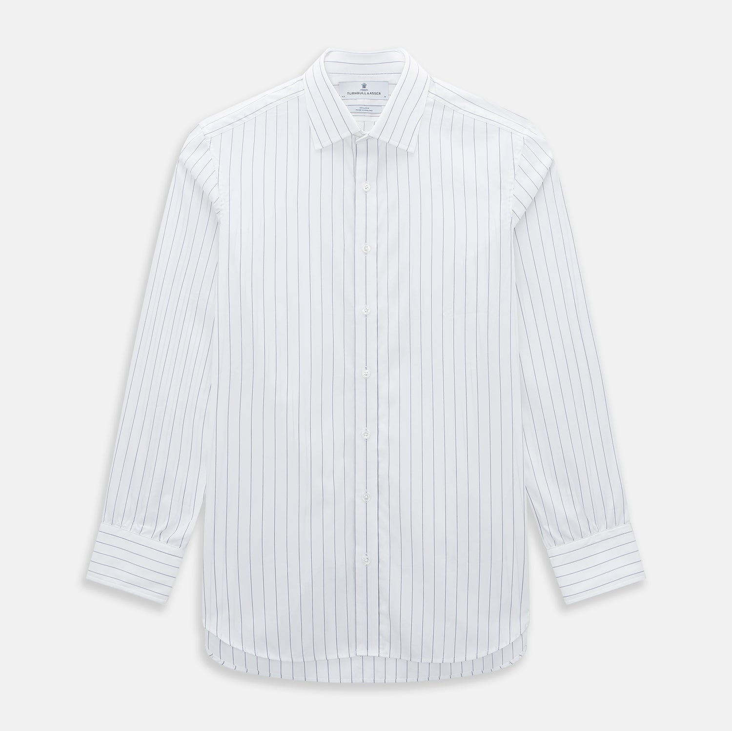 Image 1 of product Navy Hairline Multi Stripe Mayfair Shirt