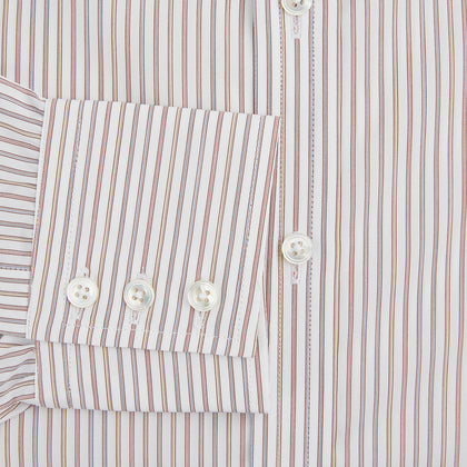 Red with Multicoloured Music Stripe Mayfair Shirt Image 3