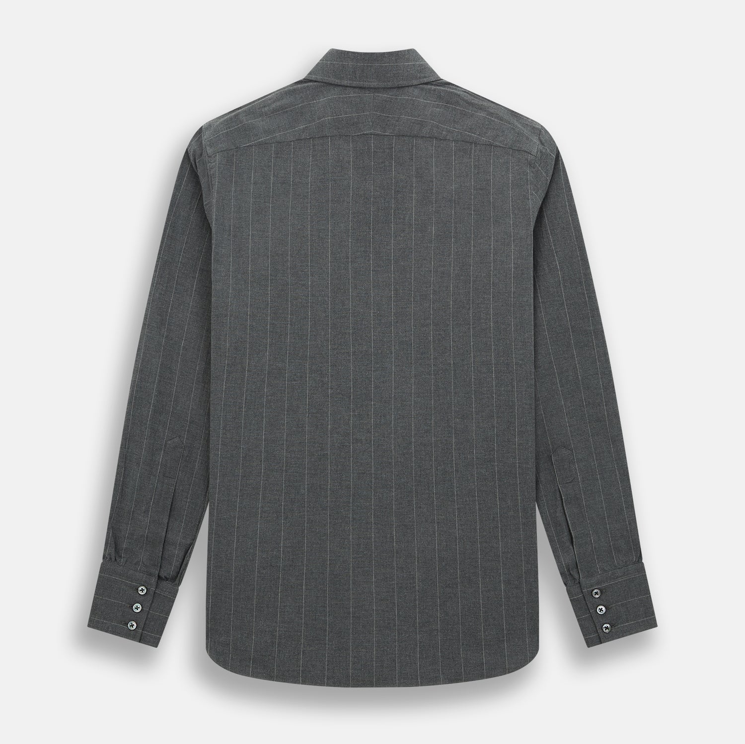 Charcoal Melange Wide Stripe Westminster Shirt