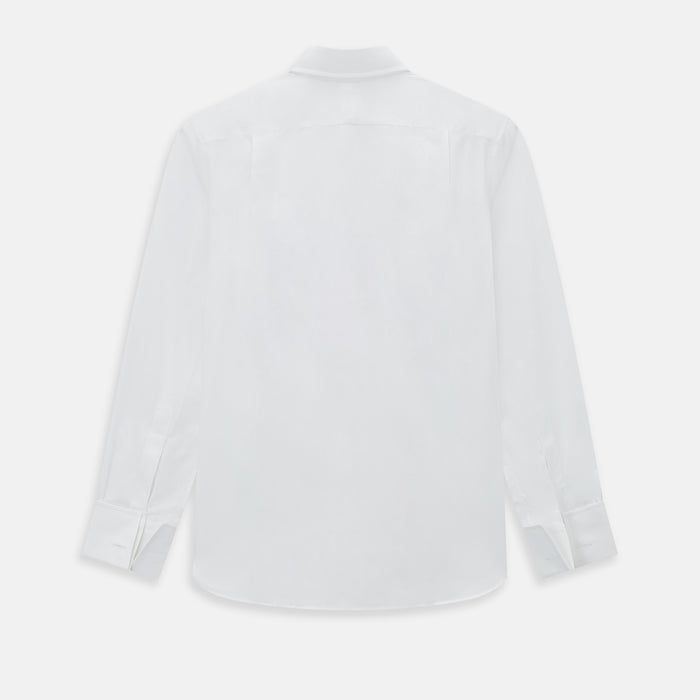 Tailored Fit White Marcella Front Shirt with Kent Collar and Double Cuffs Image 2