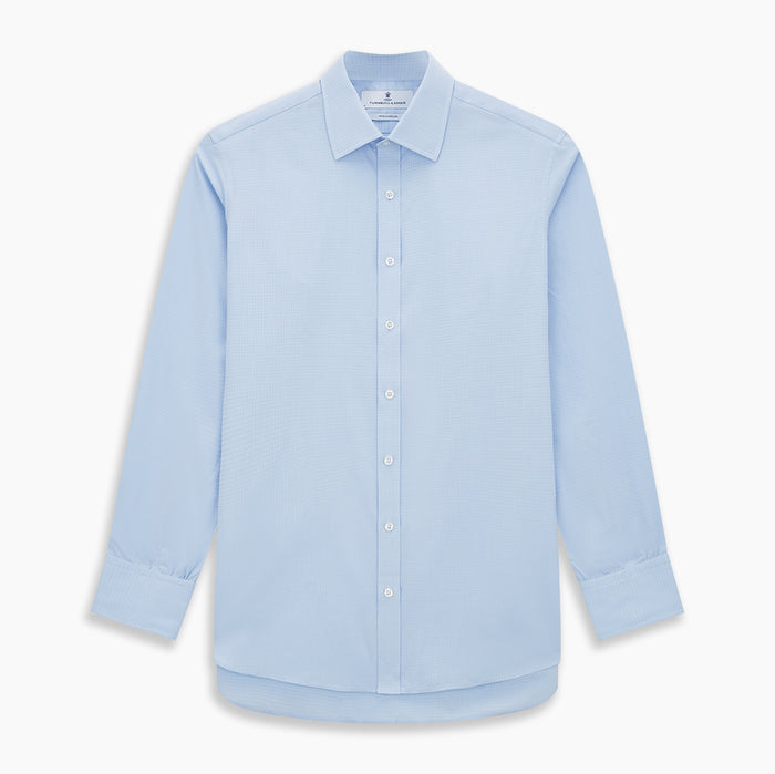 Pale Blue Rhombus Mayfair Shirt Image 6