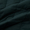 View 5 of product The Turnbull & Asser Battersea Forest Green Quilted Jacket for men features a front zipper, collared neckline, angled chest pocket, two zippered side pockets, and adjustable snap cuffs—shown on a plain white background.
