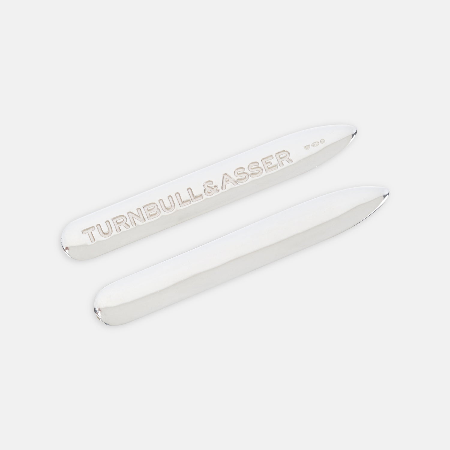 Image 1 of product Short Sterling Silver Collar Stays