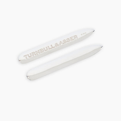 Short Sterling Silver Collar Stays Image 2