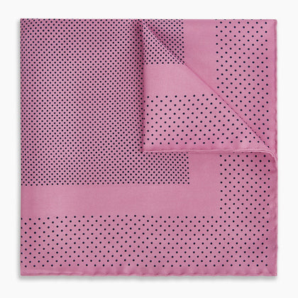 Pink Dot Silk Pocket Square Image 4