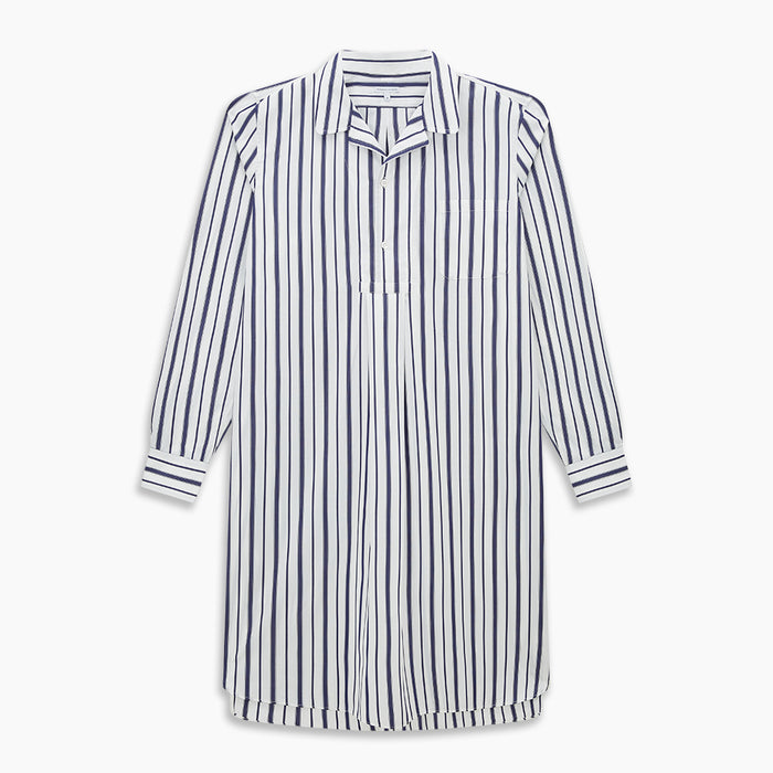 Navy Double Stripe Quarzo Nightshirt Image 5