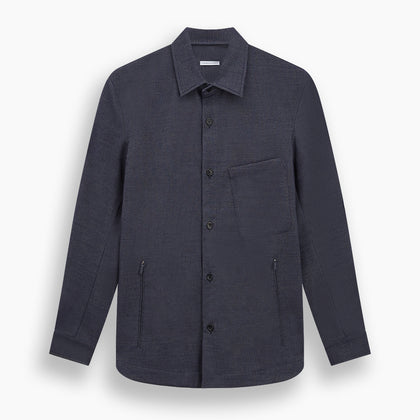 Navy Hampstead Overshirt Image 7