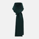 The Turnbull & Asser Forest Green Rib-Knit Cashmere Scarf is shown neatly looped and ribbed, set against a plain white background.