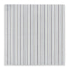 View 3 of product The Turnbull & Asser Navy and Light Blue Track Stripe Hand-Rolled Handkerchief features vertical stripes in blue, black, and gray on white with hand-rolled edges, expertly crafted in England.