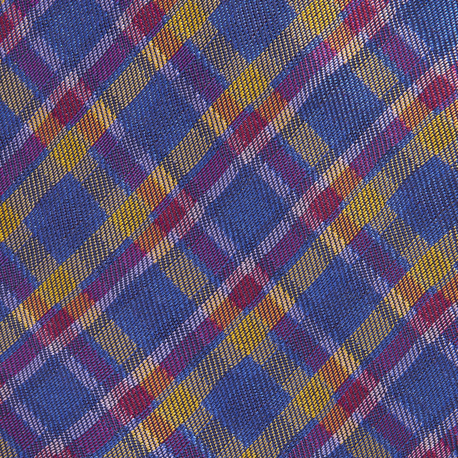 Blue Multi Tartan Silk Tie