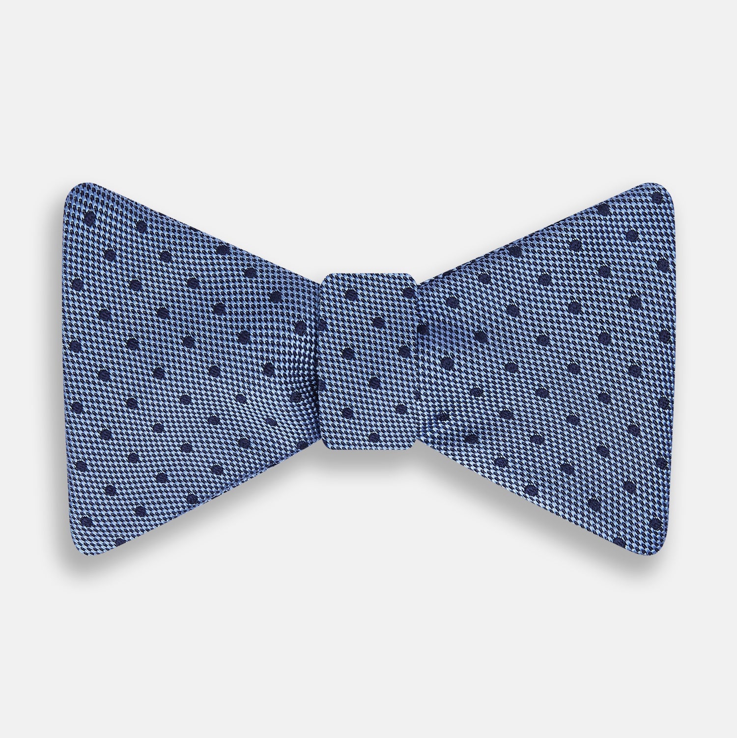 Image 1 of product Blue Micro Dot Silk  Bow Tie