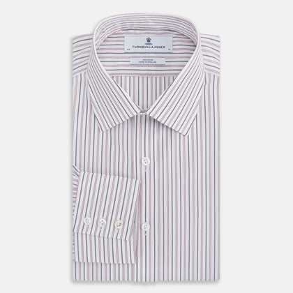 Red Multi Stripe Mayfair Shirt Image 4