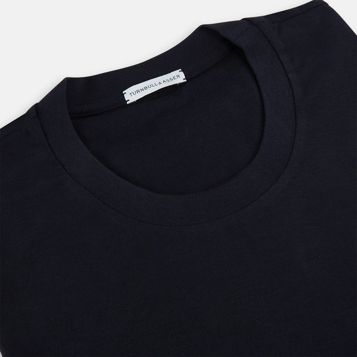 Navy Short-sleeve Fitted T-Shirt Image 1