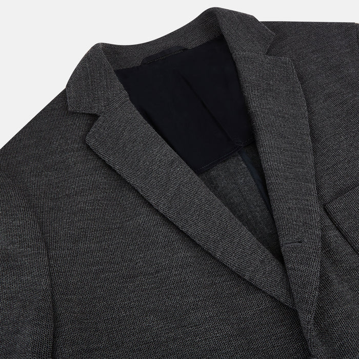 Graphite Knitted Oxford Blazer Image 1
