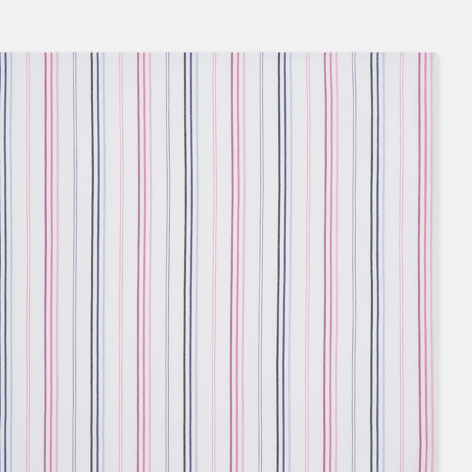 Image 7 of product Hand Rolled Pink and Blue Multi Stripe Handkerchief