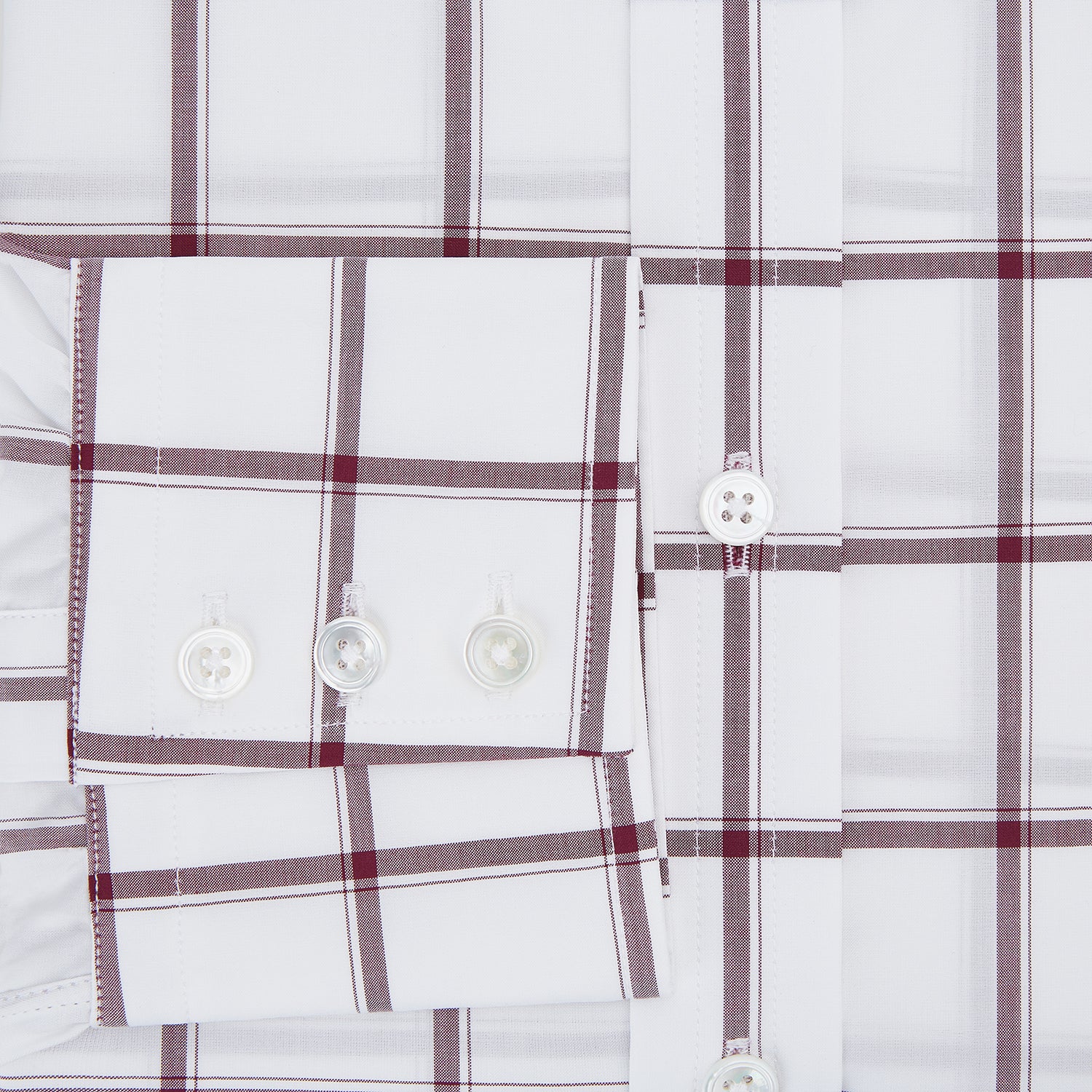 Image 4 of product Burgundy Grid Check Mayfair Shirt