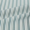View 8 of product The OLIVE & SAGE GREEN MULTI TRACK STRIPE WESTMINSTER SHIRT by Turnbull & Asser features a classic Turnbull collar and long sleeves, showcasing British craftsmanship with its striped design, presented against a white background.