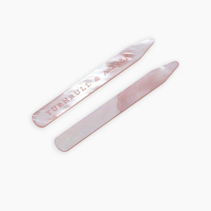 Pink Mother-of-Pearl Collar Stays Image 2