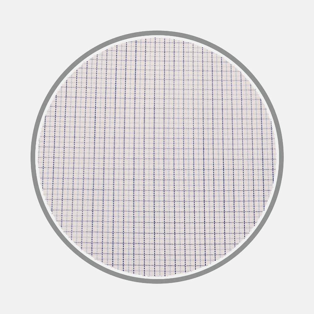 Navy and Blue Fine Check Silverline Cotton Fabric