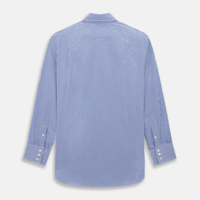Blue Grid Check Belgravia Shirt Image 2