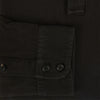 View 4 of product A brown Rugby Polo Shirt by Turnbull & Asser, made of pure cotton with long sleeves, a collar, and a short buttonless placket, is laid flat on a white background.