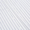 View 7 of product The Dark Navy Double-Pinstripe Westminster Shirt by Turnbull & Asser, featuring a Turnbull collar and cuffed sleeves, is displayed laid flat on a plain white background, highlighting its British craftsmanship.