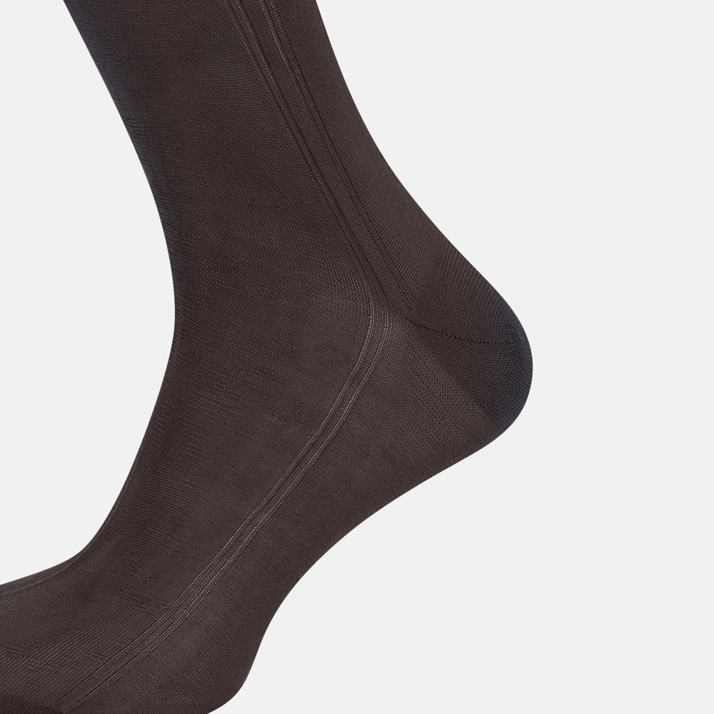 Sage Silk Long Socks