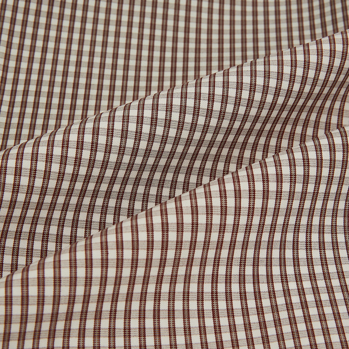 Burgundy Micro Check Westminster Shirt Image 7