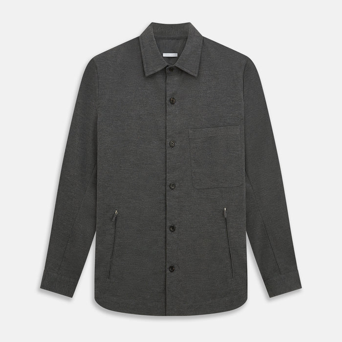 Charcoal Melange Hampstead overshirt