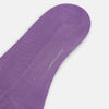 View 3 of product Turnbull & Asser’s Violet Micro Knit Mid-Length Sock, crafted from mercerised Egyptian cotton, stands upright on a plain white background with the toe and heel clearly visible.