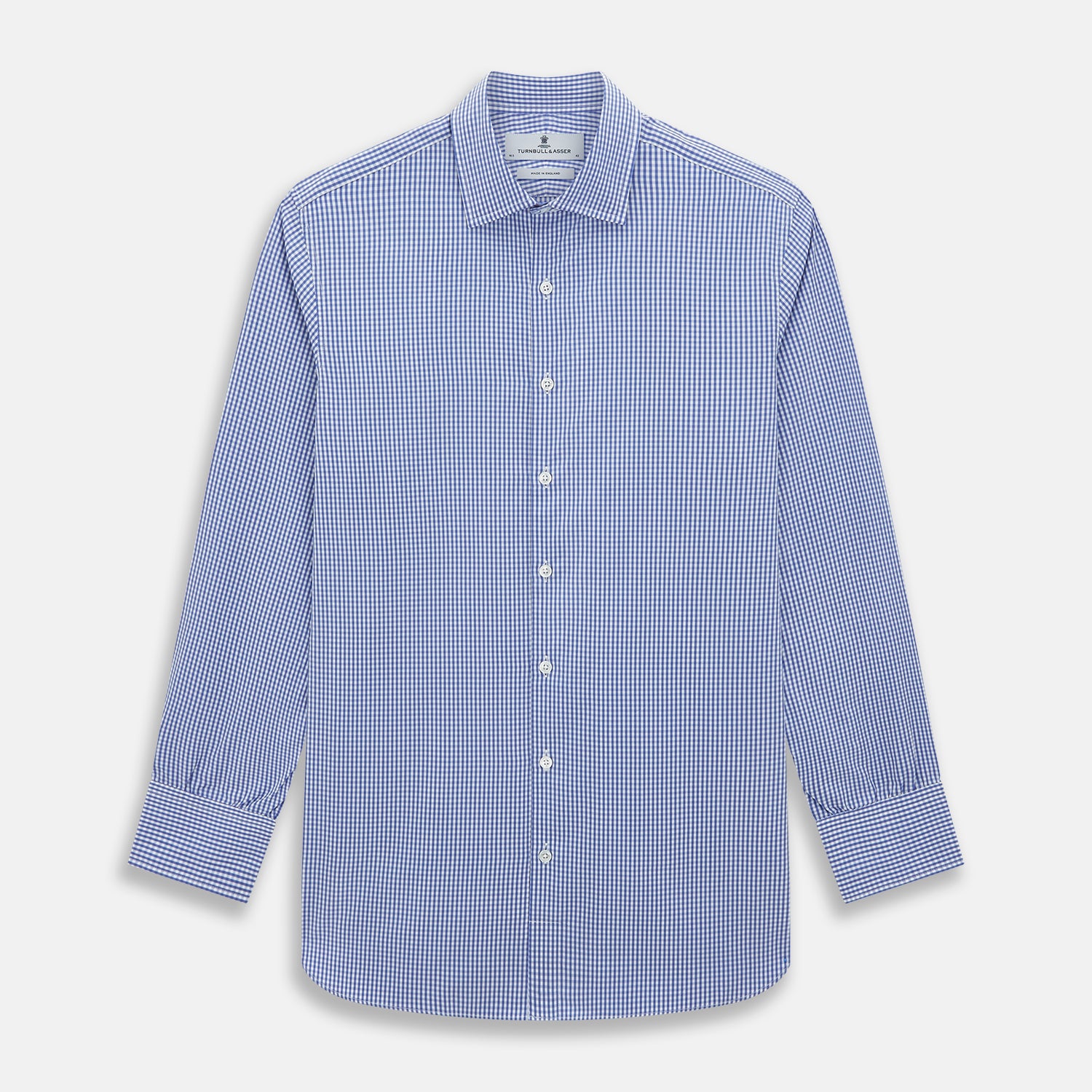 Blue Grid Check Belgravia Shirt