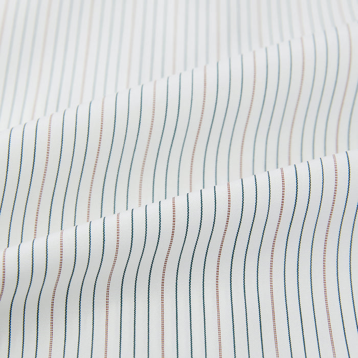 Petrol Hairline Stripe Mayfair Shirt Image 5
