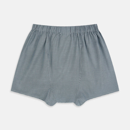 Green Houndstooth Godfrey Boxer Shorts