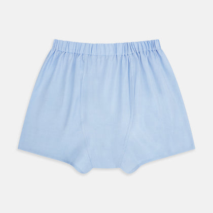 Plain Blue Godfrey Boxer Shorts