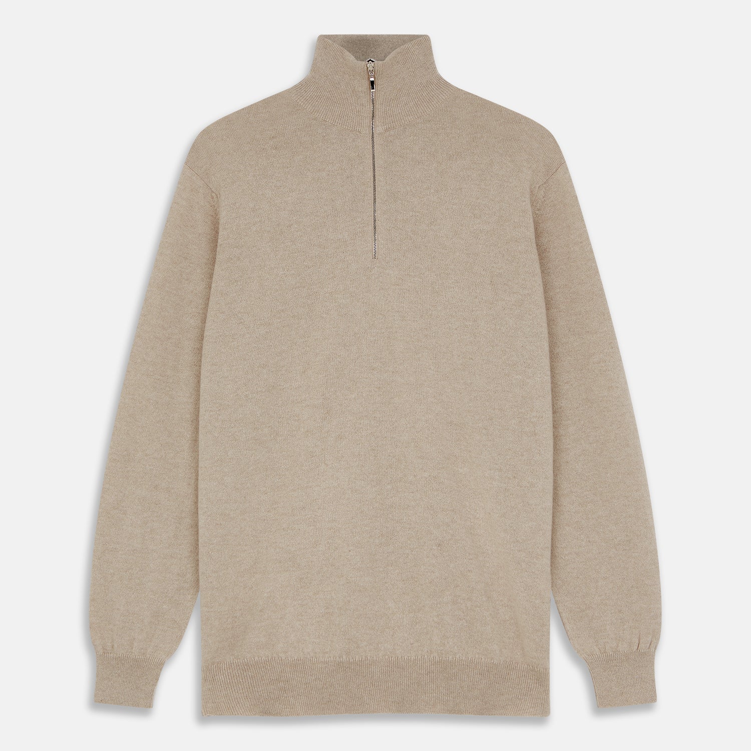 Image 1 of product Beige Lennox Half-Zip Jumper