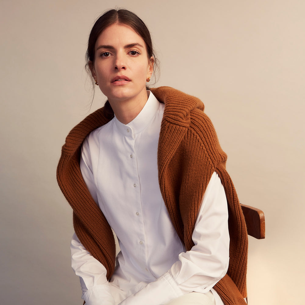 Turnbull and The Deck White Cotton Minimalist Shirt